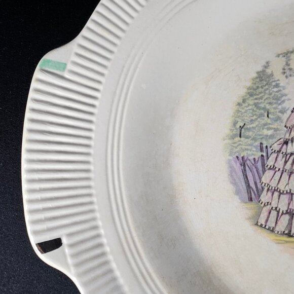 1940s Oval Salem China Serving Platter Tray Victory Post War Design - Picture 14 of 14